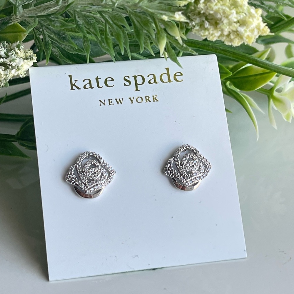 Kate Spade crystal stud earrings - Picture 5 of 6